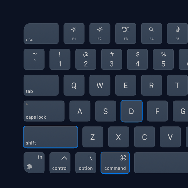Keyboard shortcuts